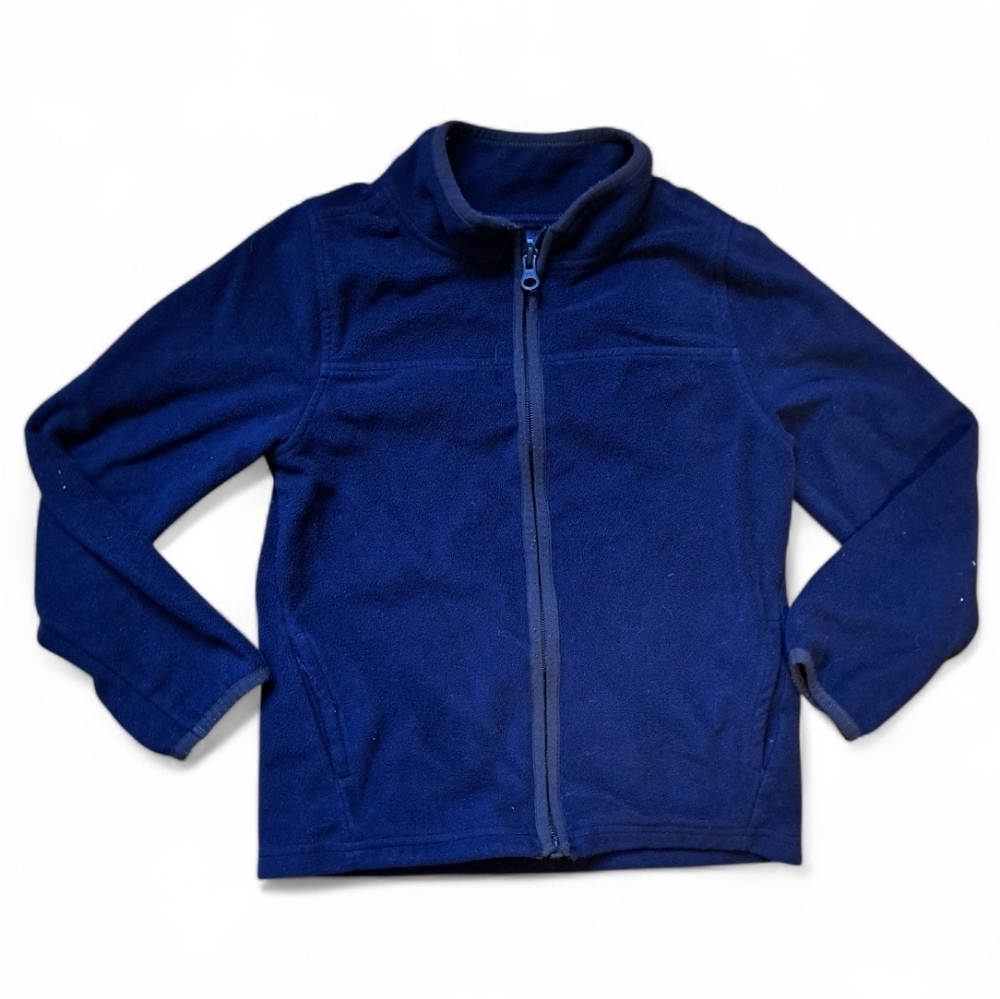 3/20$ OshKosh B'gosh Navy Blue Fleece Jacket | Kids Size 6 | Full Zip